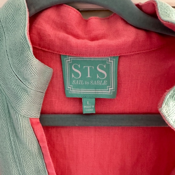 Sail to Sable Linen Dress Size L - Picture 2 of 2